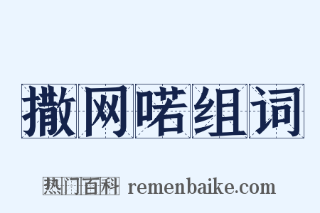 撒网喏组词是什么意思的图片